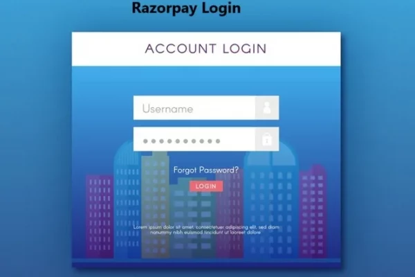 Razorpay Login