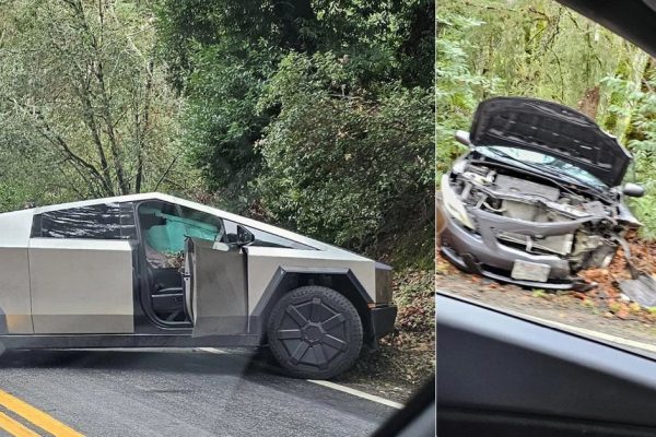 tesla cybertruck crash